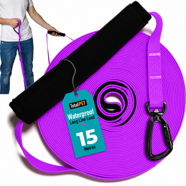 5/10/15/20/30m Waterproof Long Line Dog Lead for Obedience and Recall Training – Total Pet