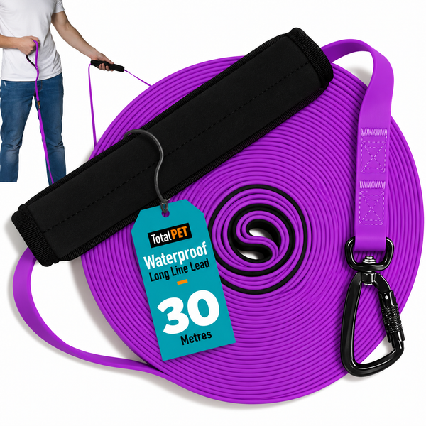5/10/15/20/30m Waterproof Long Line Dog Lead for Obedience and Recall Training – Total Pet