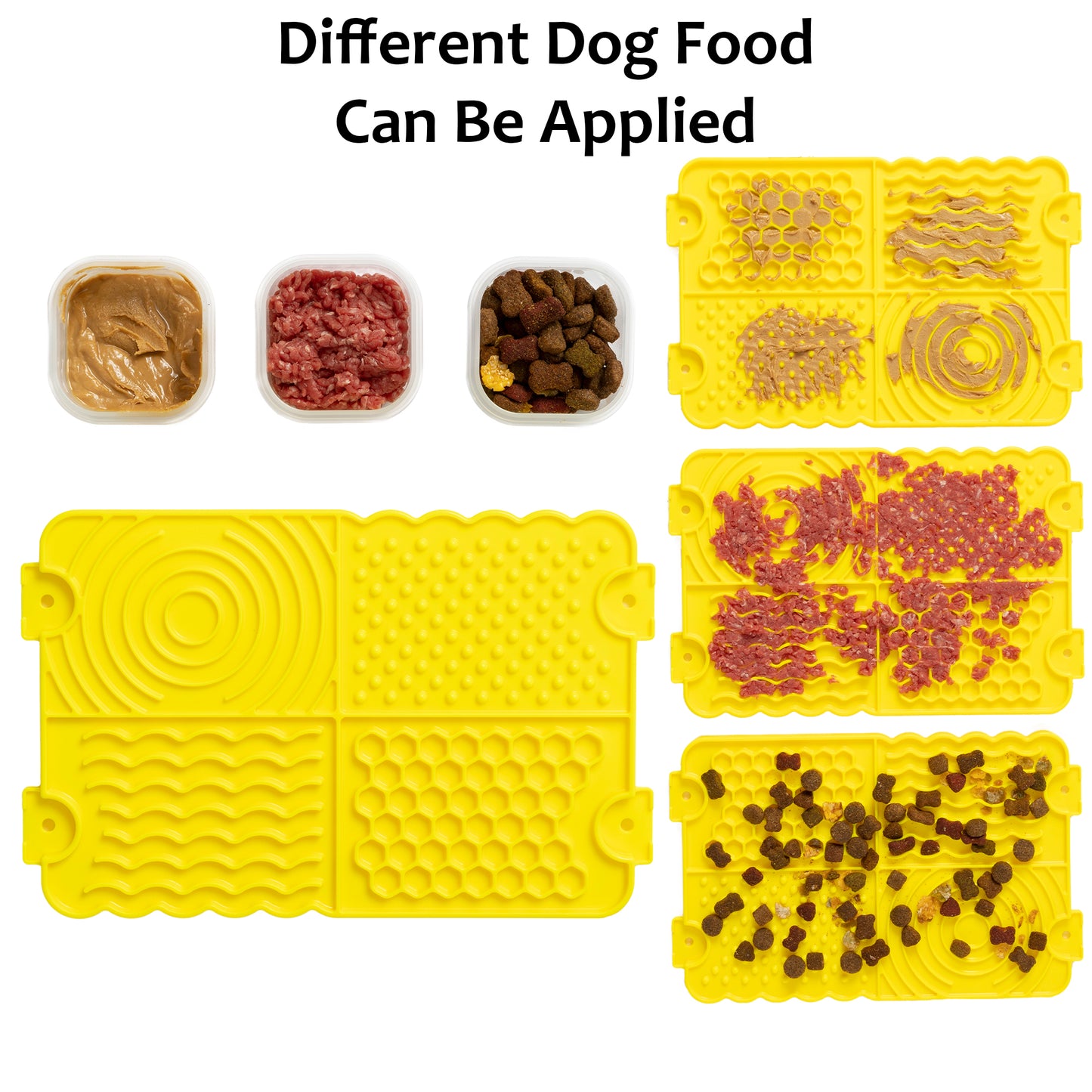 Plastic Lick Licky Mat with 4 Unique Patterns & Suction - Total Pet
