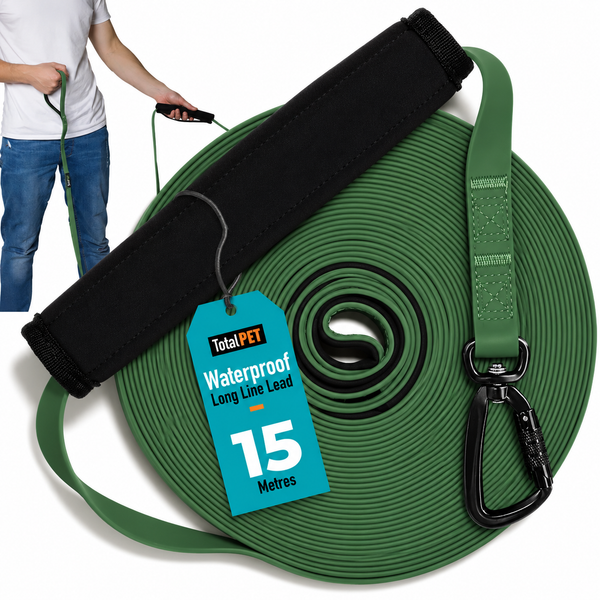 5/10/15/20/30m Waterproof Long Line Dog Lead for Obedience and Recall Training – Total Pet