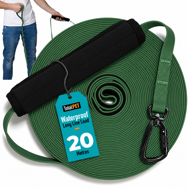 5/10/15/20/30m Waterproof Long Line Dog Lead for Obedience and Recall Training – Total Pet