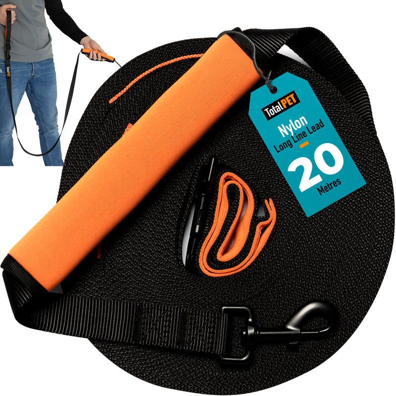 20m Nylon Long Line Training Lead - (Main Image)