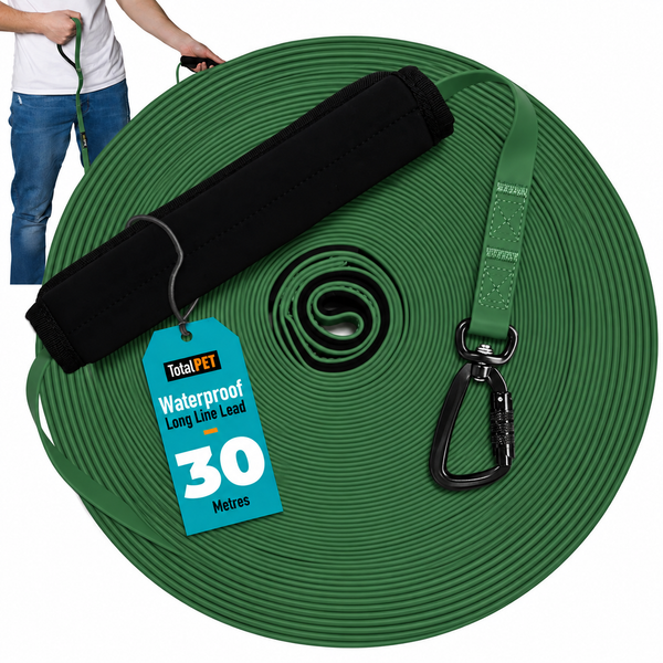 5/10/15/20/30m Waterproof Long Line Dog Lead for Obedience and Recall Training – Total Pet