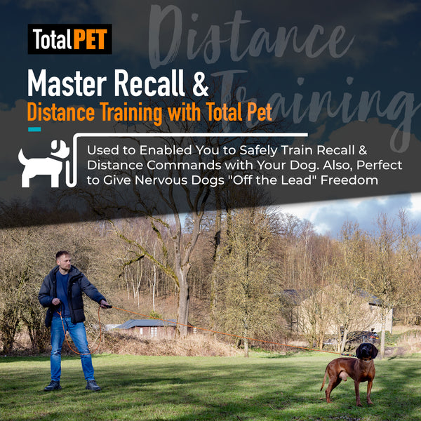 5/10/15/20m Rope Long Line Training Lead for Controlled Freedom & Distance Commands – Total Pet