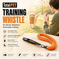 Dog Recall Training Bundle – 1 Training Whistle + 2 Clickers for Puppies & Adult Dogs