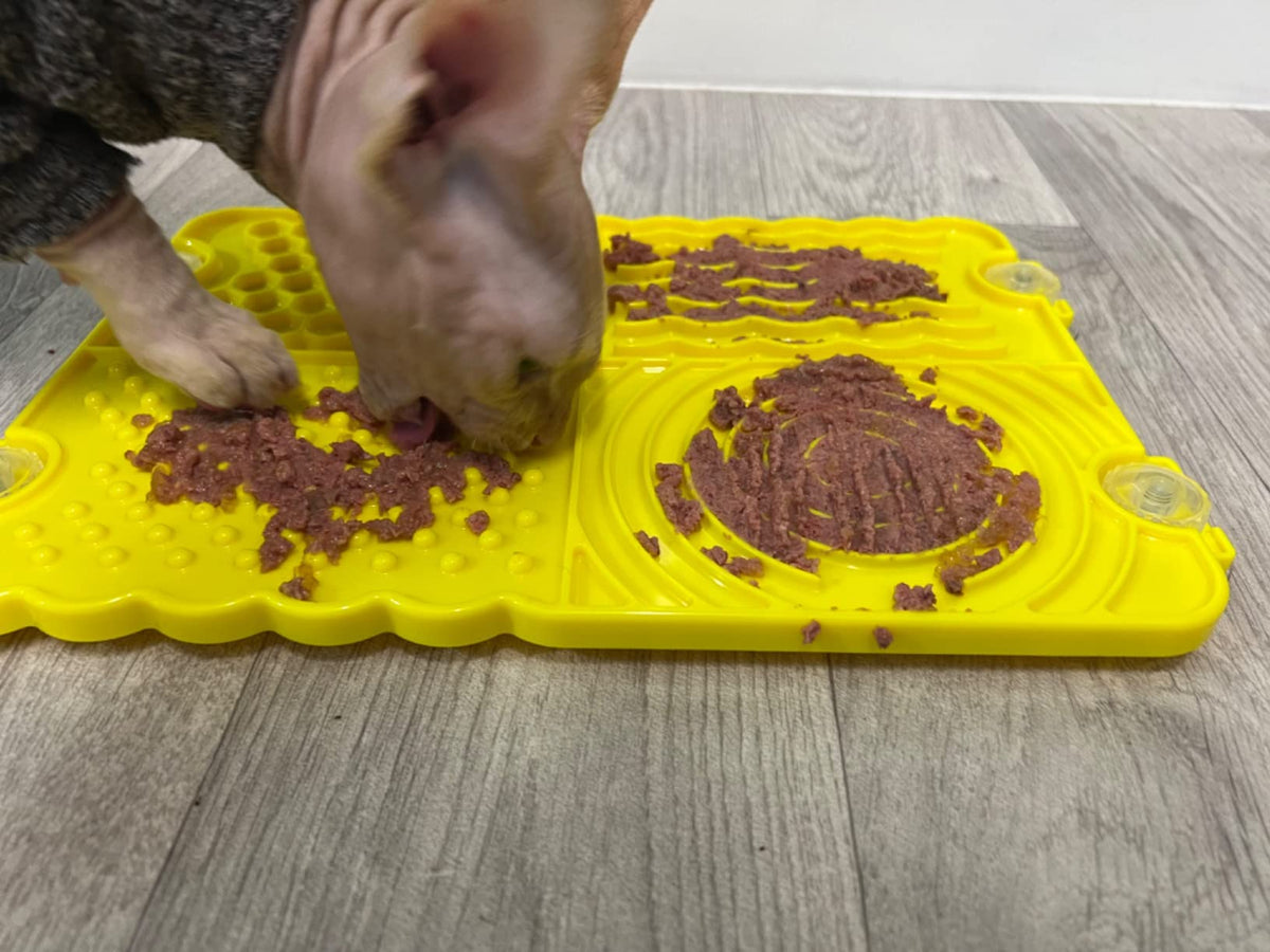 Plastic Lick Licky Mat with 4 Unique Patterns & Suction - Total Pet