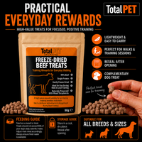 Total Pet Freeze-Dried Beef Dog Treats – Training Rewards – 90/180/400g