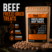 Total Pet Freeze-Dried Beef Dog Treats – Training Rewards – 90/180/400g