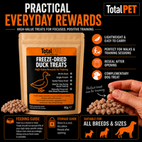 Total Pet Freeze-Dried Duck Dog Treats – Training Rewards – 90/180/400g