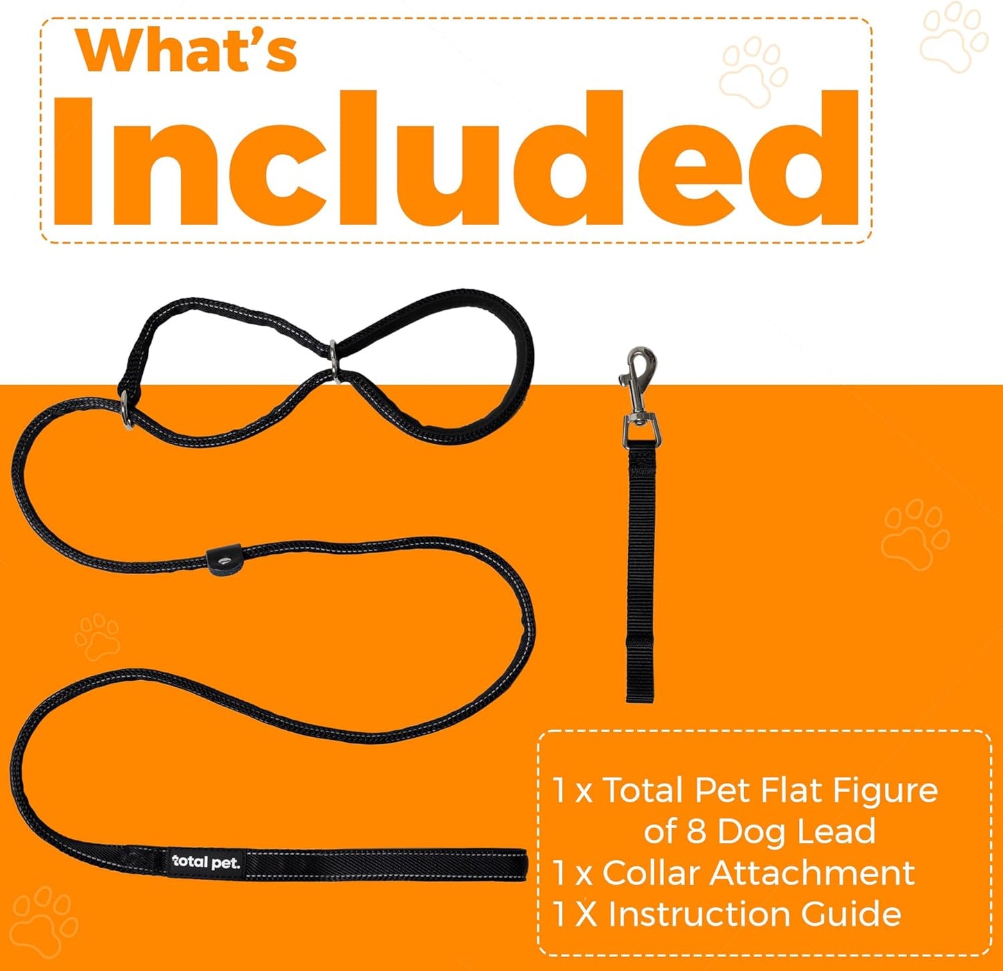 Flat Figure of 8 Dog Lead with Padding – Stop Pulling & Take Back Control - Total Pet