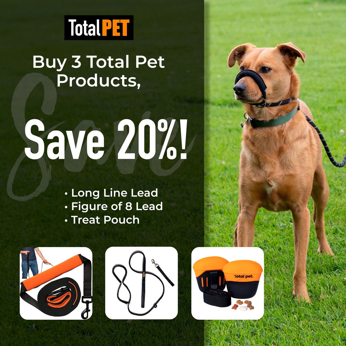 Rope Figure of 8 Dog Lead - M/L (Image 6)