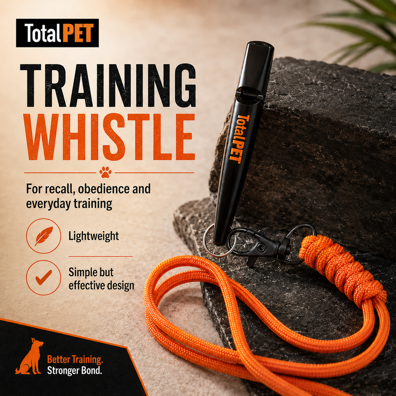 Total Pet Precision Training Whistle – Clear, Consistent Recall & Distance Control